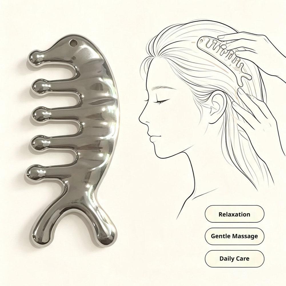 Hair Scalp Massager - Multifunctional Massager Comb Dolphin-Shaped Face Neck