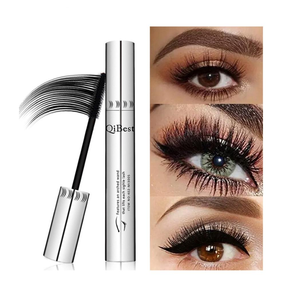 Huda Beauty Makeup Set - QIBEST Black Mascara Eyelashes Mascara 4D