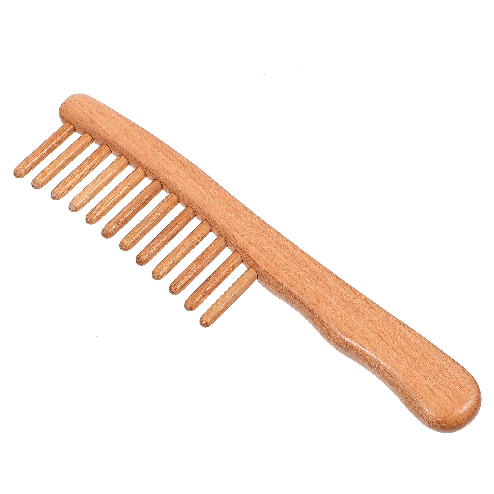 Hair Scalp Massager - 1Pcs Polished Natural Wood Massage Comb