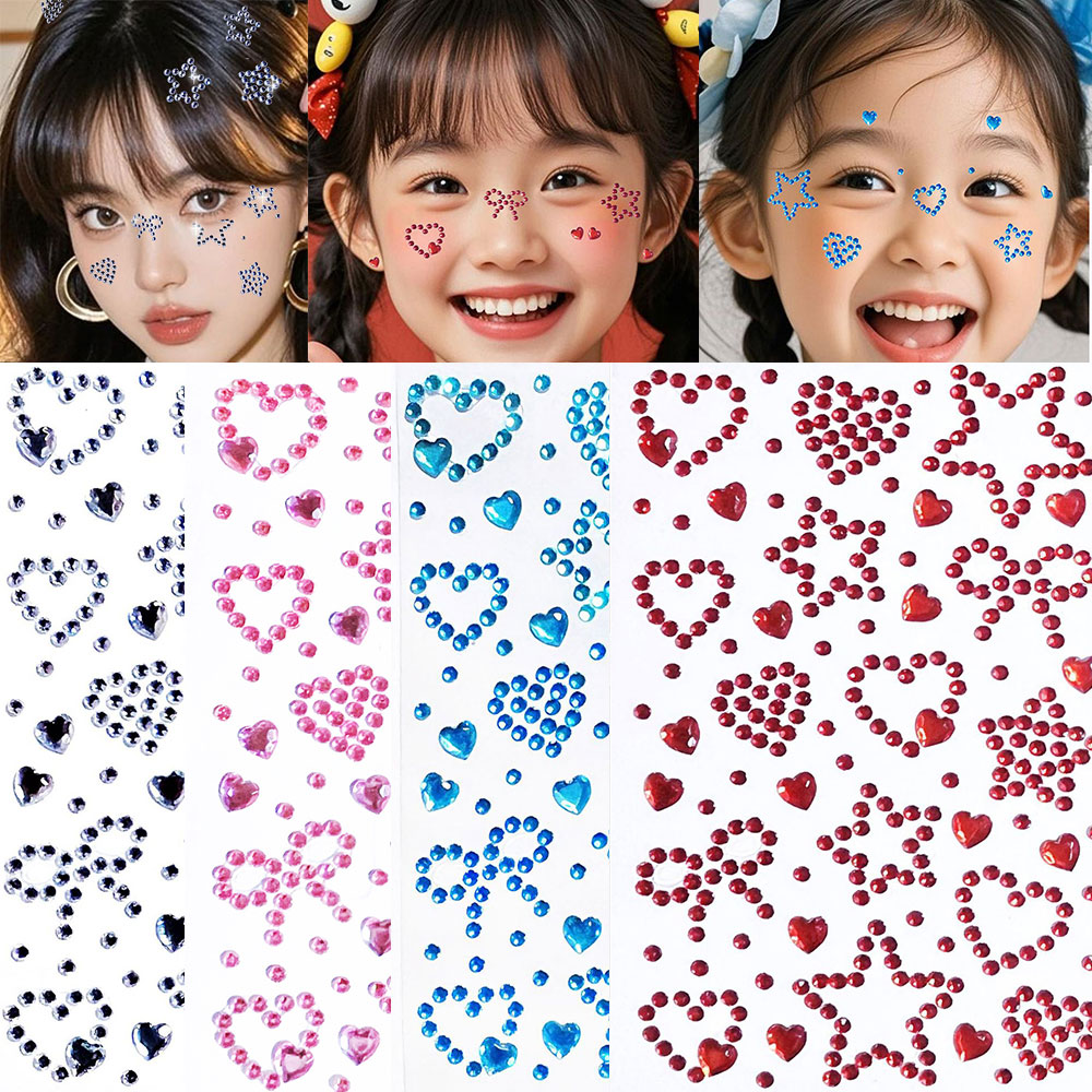 Beauty Gems Makeup - 1pcs Heart & Star Bow Shape