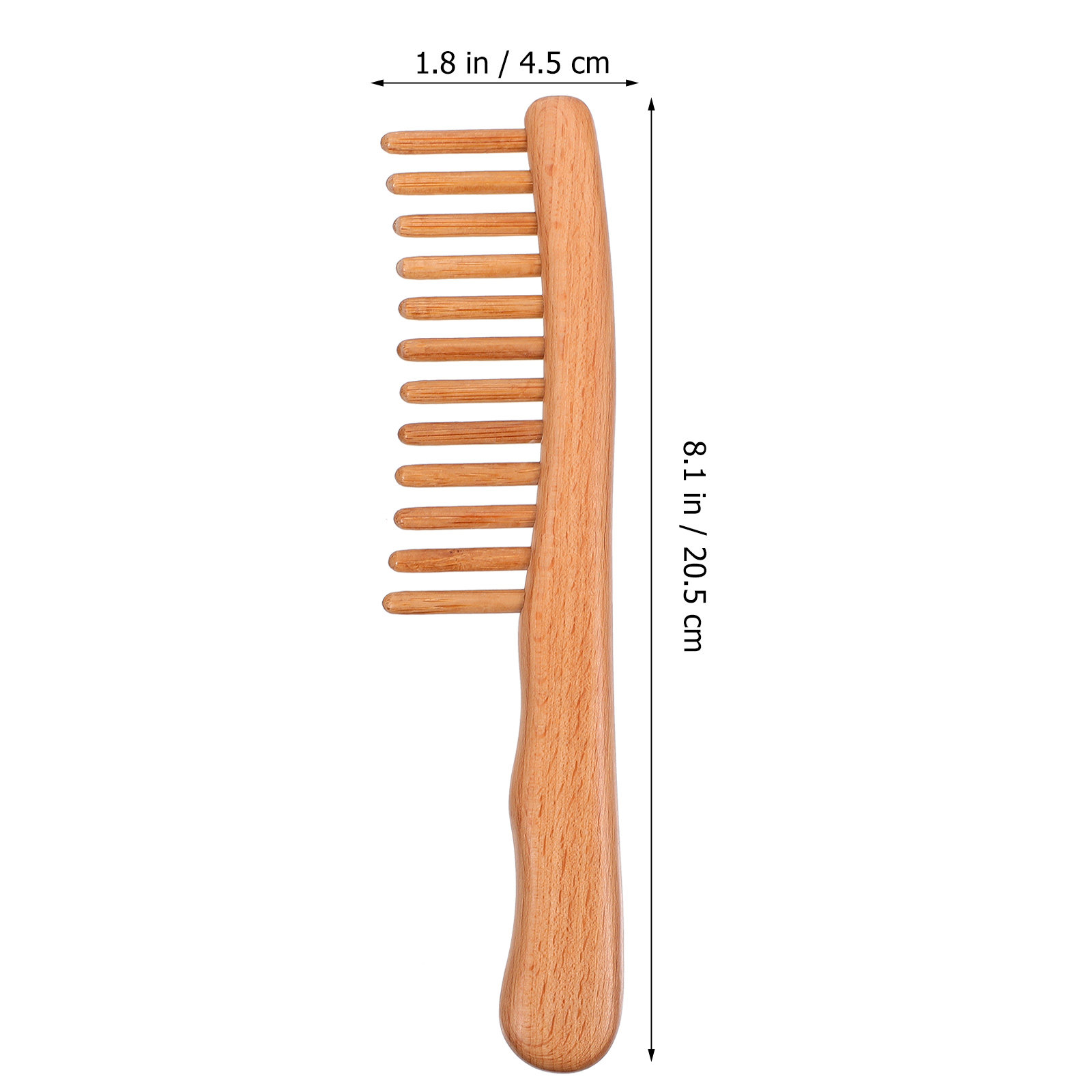 1Pcs Polished Natural Wood Mas - Hair Scalp Massager recension och pris