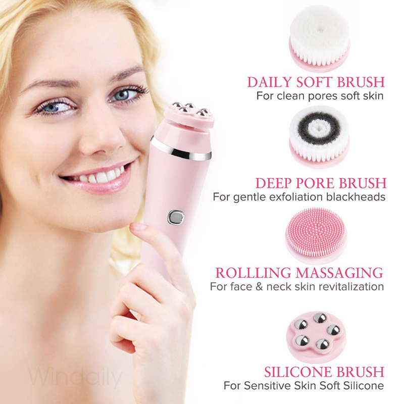 4 in 1 Electric Facial Cleansi - Electric Face Cleanser Brush recension och pris