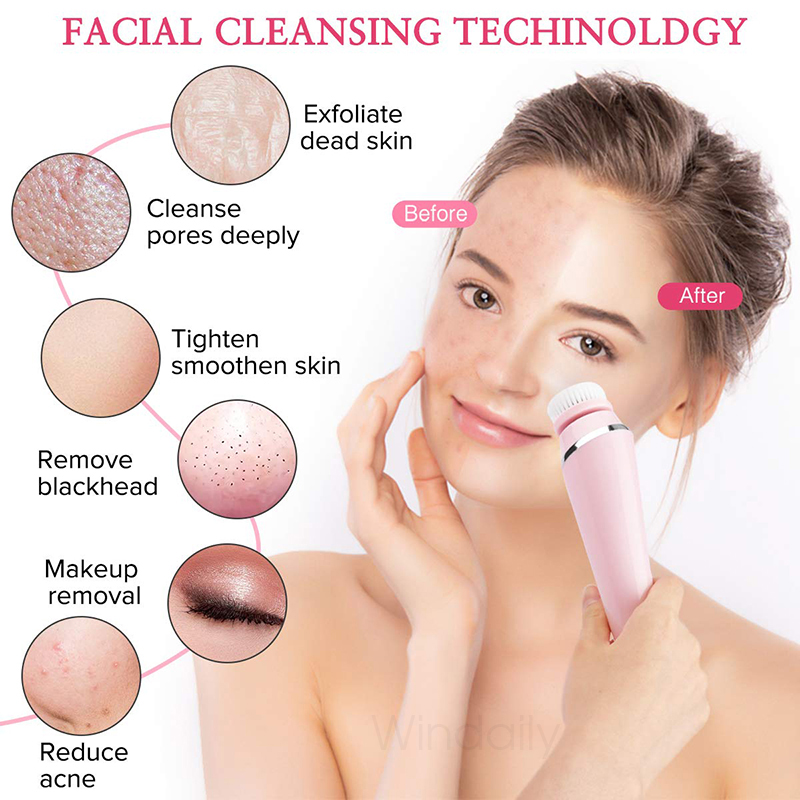 4 in 1 Electric Facial Cleansi - Electric Face Cleanser Brush recension och pris