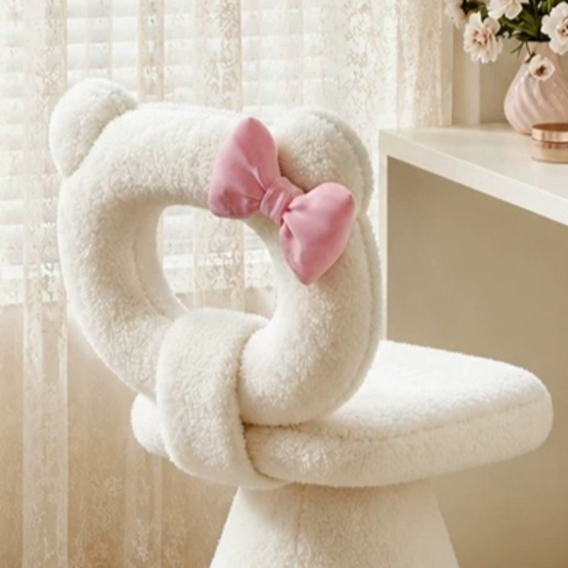 Bow Dressing Vanity Stool Pink - Makeup And Beauty recension och pris