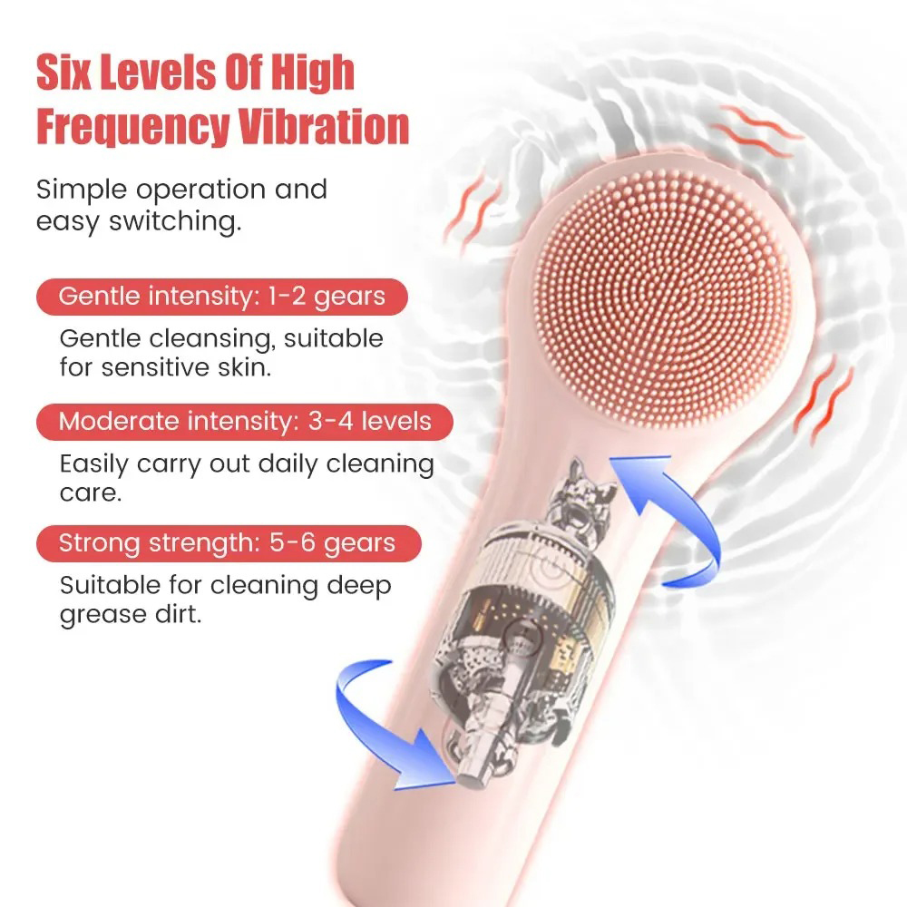 Ultrasonic Vibration Cleanser  - Electric Face Cleanser Brush recension och pris