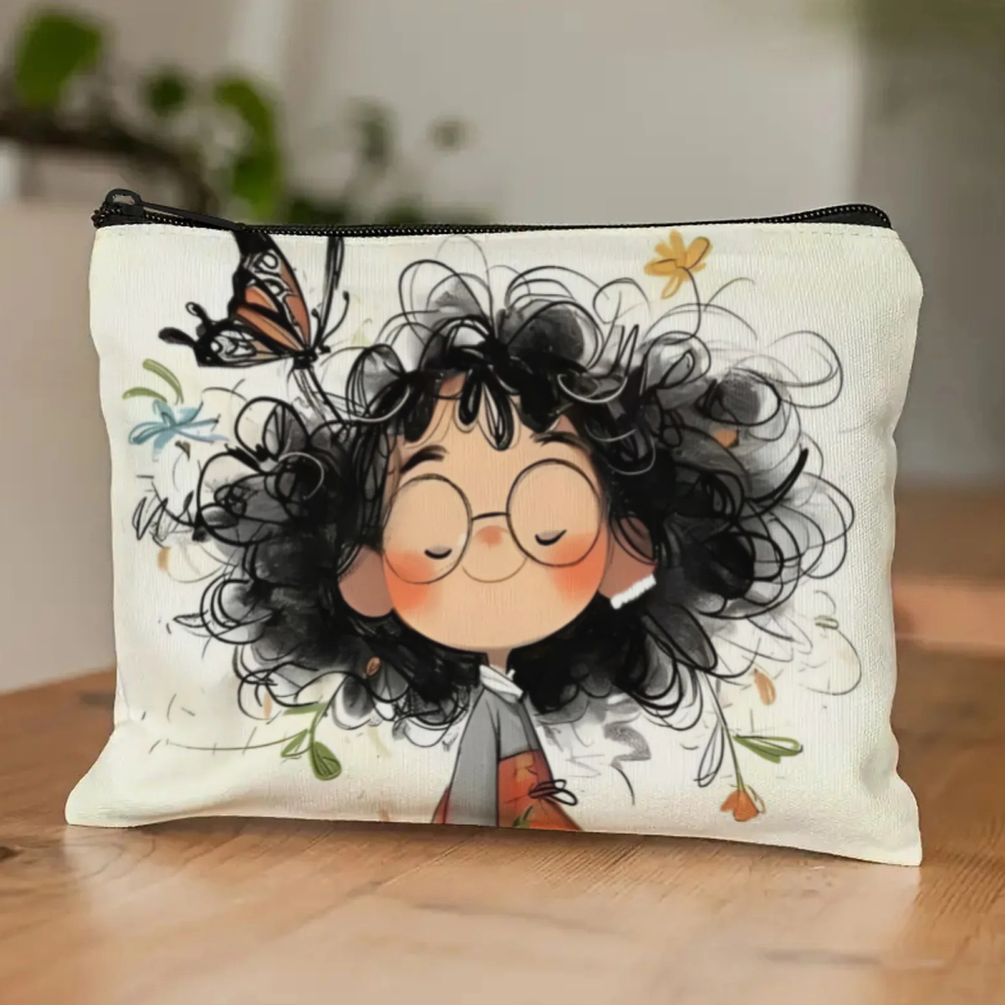 Cartoon Girl Makeup Bag Zipper - Beauty Makeup Women recension och pris