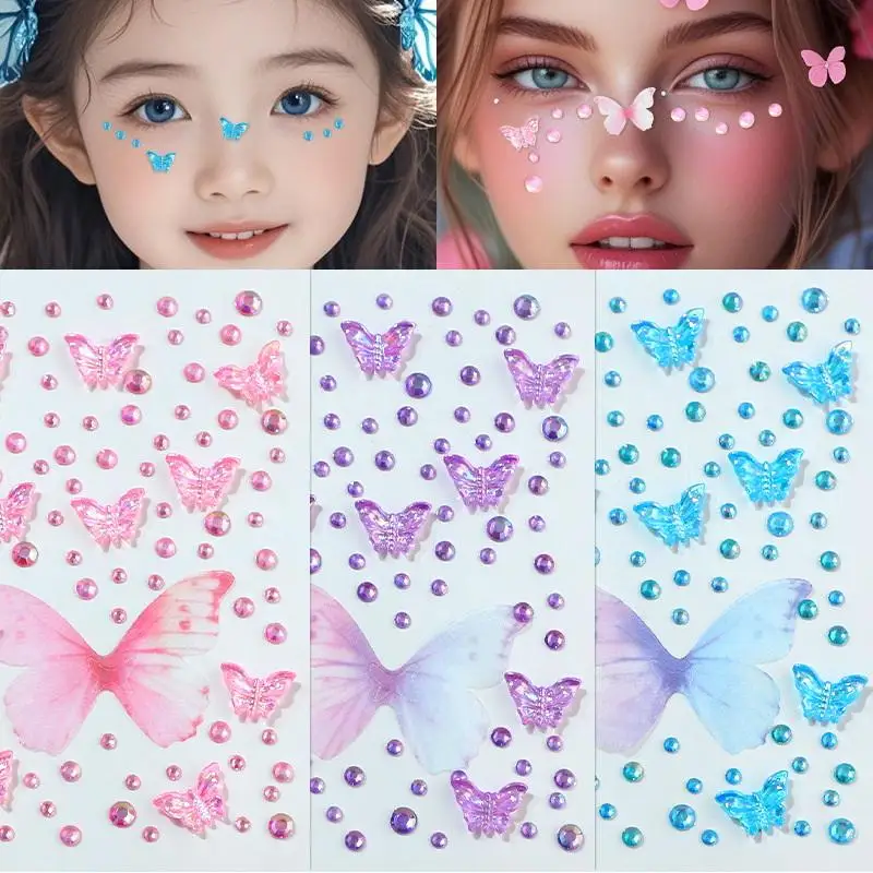 Facial Rhinestone Sticker Butt - Beauty Gems Makeup recension och pris