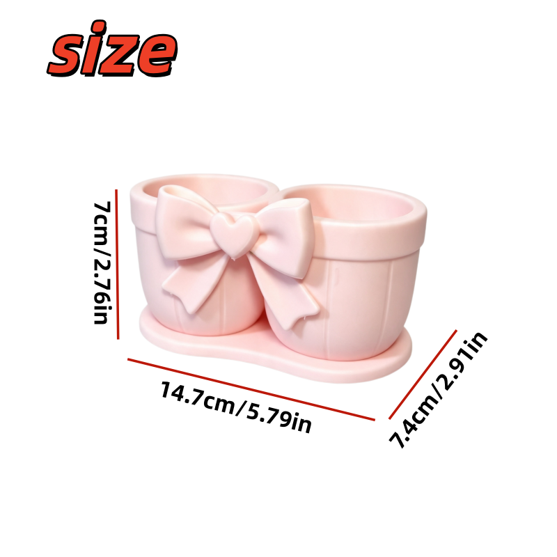 Cute Bow-Knot Heart-Decorated  - Makeup Beauty Y2K Style recension och pris