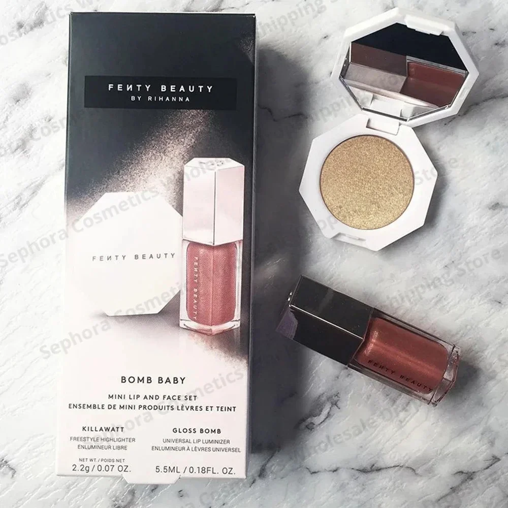 Fenty Beauty Lip Gloss 2 in 1  - Huda Beauty Makeup Set recension och pris