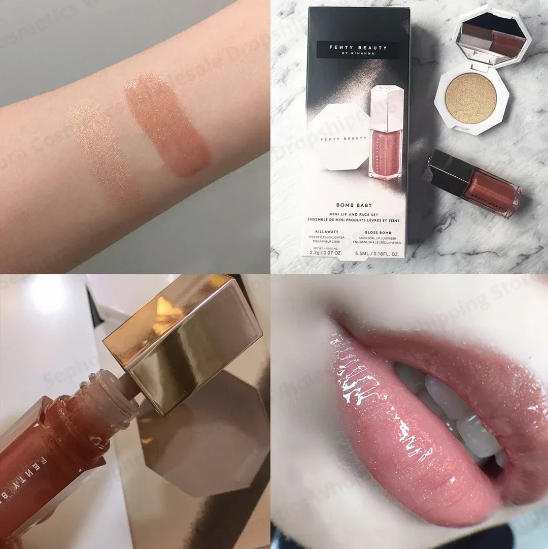 Fenty Beauty Lip Gloss 2 in 1  - Huda Beauty Makeup Set recension och pris