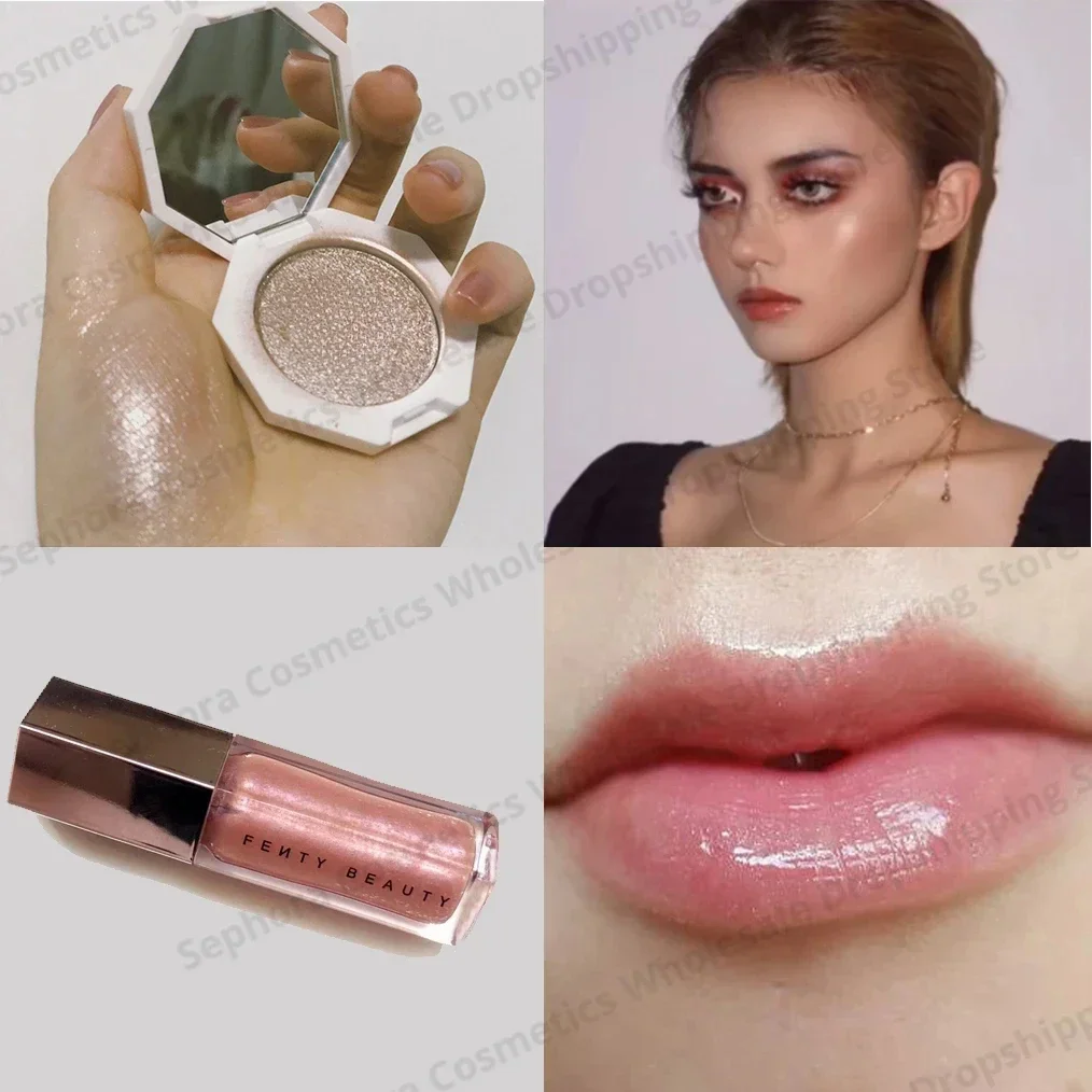 Fenty Beauty Lip Gloss 2 in 1  - Huda Beauty Makeup Set recension och pris