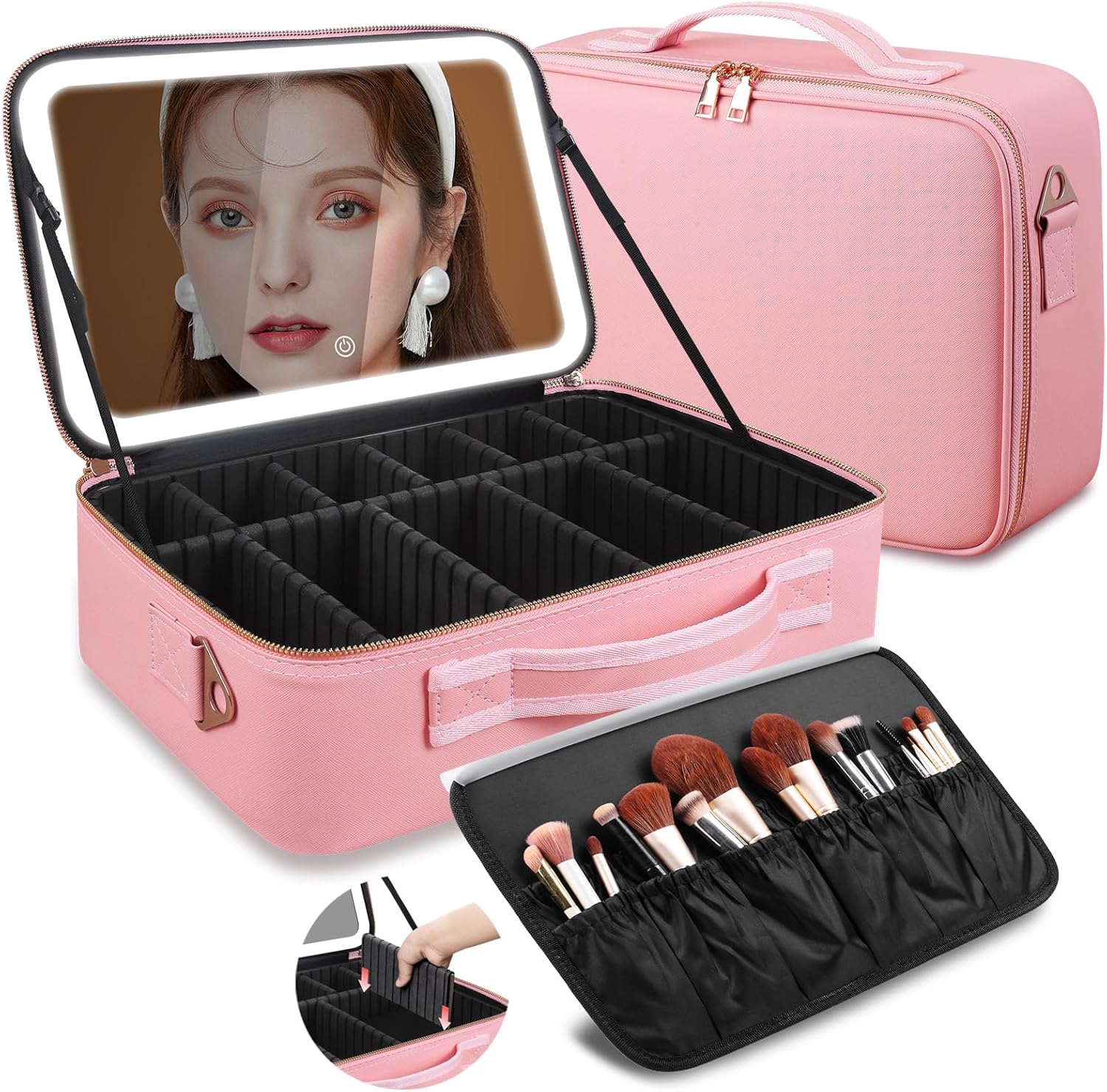 Large Capacity Makeup Bag 15'' - Beauty Makeup Women recension och pris