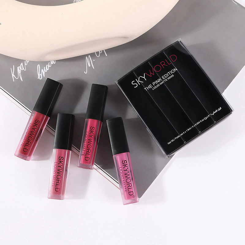 4pcs Lipstick Set Matte Lip Gl - Huda Beauty Makeup Set recension och pris